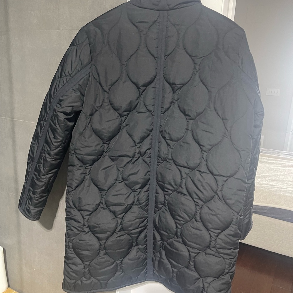 J. Crew Black Quilted Puffer Coat - Picture 2 of 7